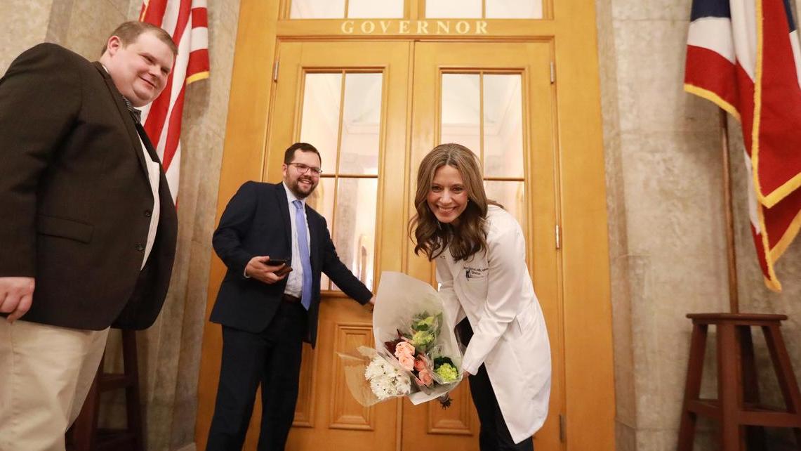 2020 Spirit of Columbus Award winners Dr. Amy Acton, and all of Ohio’s healthcare workers and frontline responders!