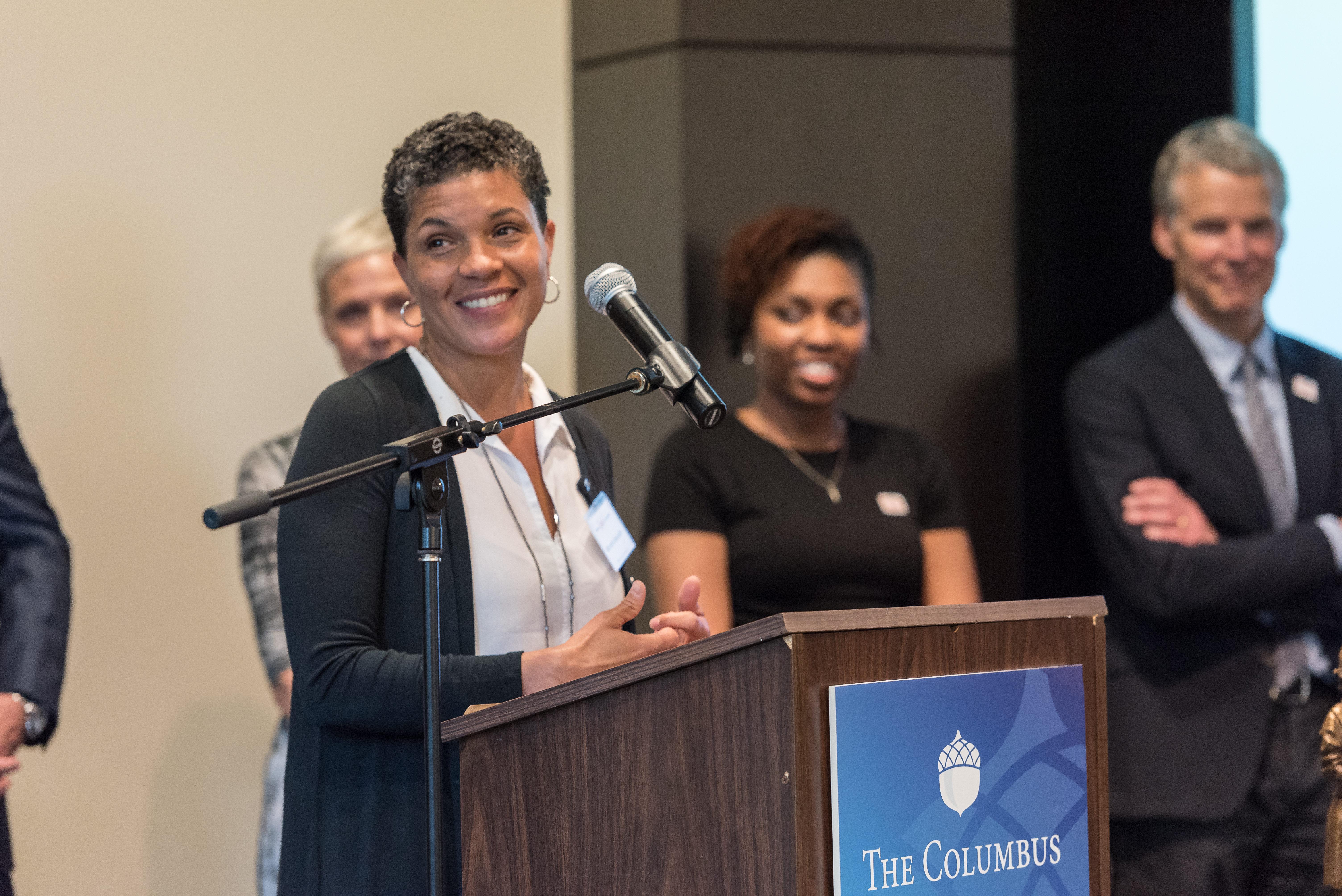 Michelle Alexander, legal scholar, advocate, civil rights attorney, and author of the groundbreaking book, The New Jim Crow: Mass Incarceration in the Age of Colorblindness, the 2017 winner of The Spirit of Columbus Award. 